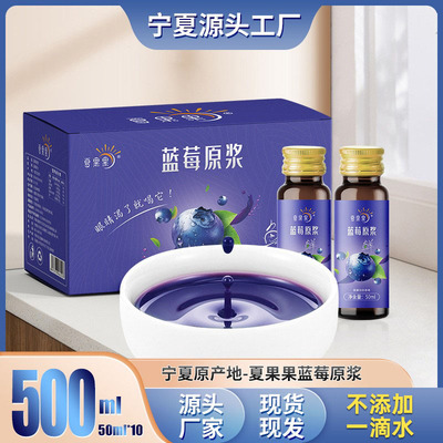 蓝莓原浆无添加糖花青素桑葚黑枸杞原浆桑椹汁原浆饭前喝的小果汁