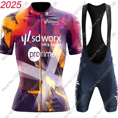 Team Sd Worx 2025 Cycling Jersey Women Set Bicycle netherlan