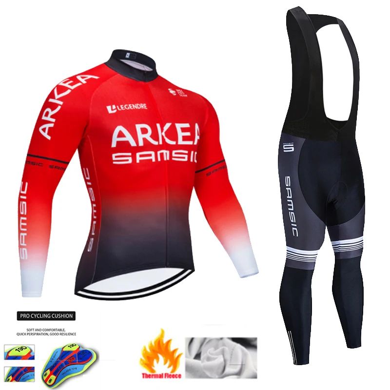 2024 Men Warm Winter Thermal Fleece Cycling Jersey Sets Wome
