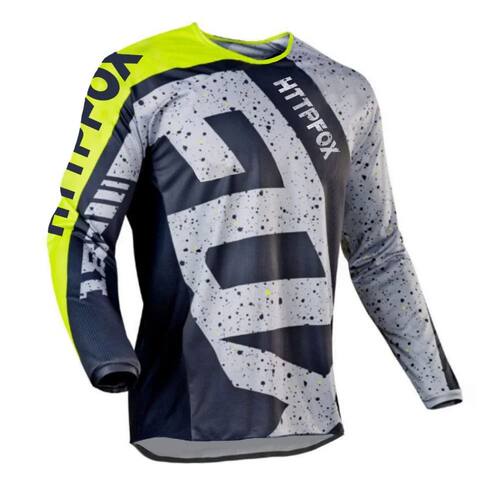 HTTPFOX Motocross Racing Jersey Long Sleeve Motorcycle Cloth