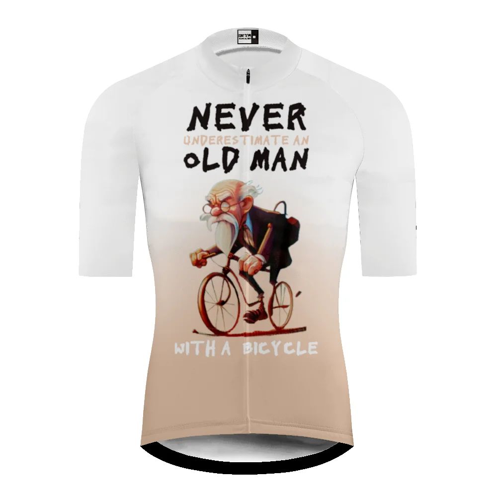 Men Cycling Jersey Classic Cycling Racing Tops Short Sleeve