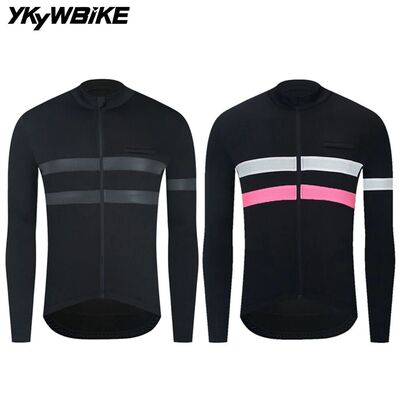 YKYWBIKE Men's Cycling Jersey 5-15°C Warm Fleece Bike Jerse