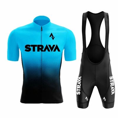 2024Strava Pro Bicycle Team Short Sleeve Maillot Ciclismo Me