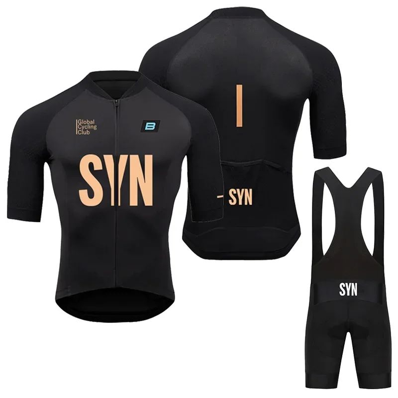 Men Summer SYN BIEHLER Cycling Jersey Set Breathable Racing
