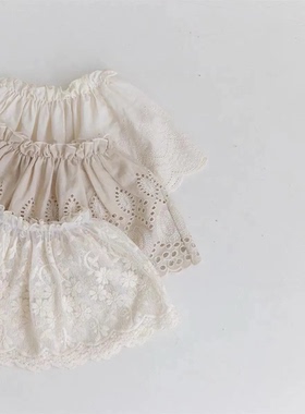 Baby Clothes Sweet Skirt New All Match Lace Embroidered Skir