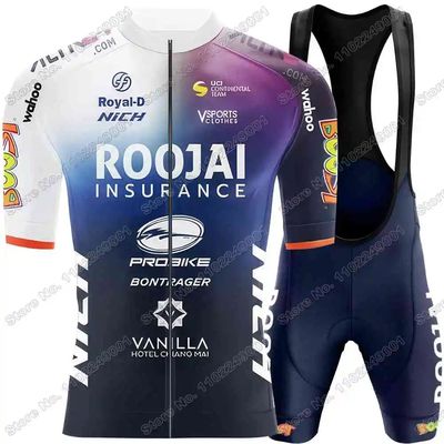 2024 Team Roojai Insurance Cycling Jersey Set Summer Cycling