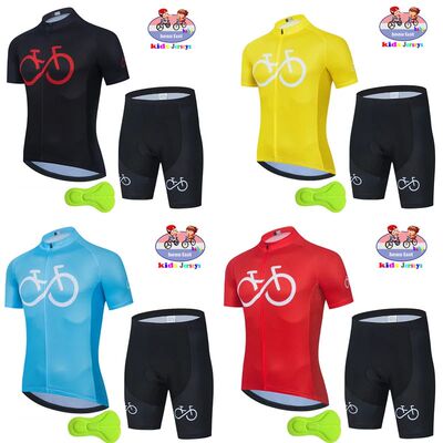2023 Childrens Cycling Clothes Summer Kids Shorts Jersey Bik