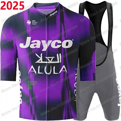 2025 Team Jayco Alula Cycling Jersey Set Purple Australia Cy
