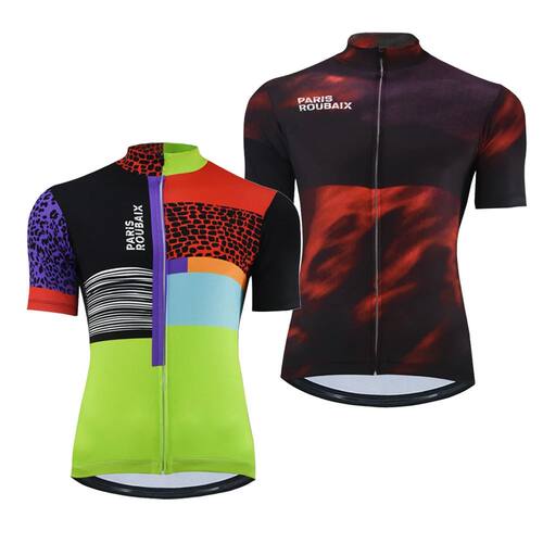 Paris Roubaix Gravel Cycling Jersey Men Mountain Bike Jersey