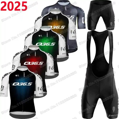 2025 Q36.5 Pro Cycling Team Cycling Jersey Set Summer Cyclin