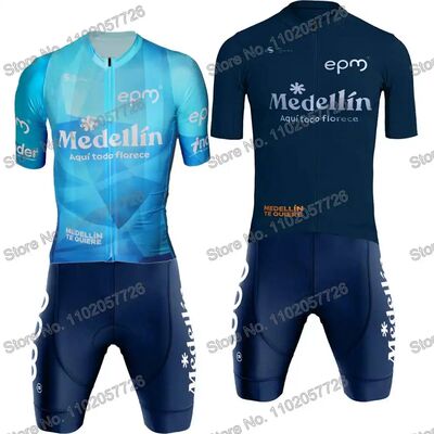 Team Medelli?n EPM 2025 Cycling Jersey Men's Set Summer Cycl