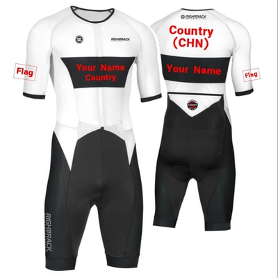 Custom Names Flags RIGHTTRACK Trisuit MEN'S Triathlon Jumpsu