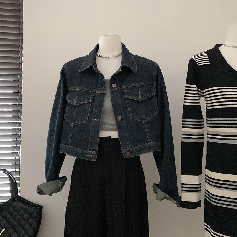 TWO牛仔外套女春秋新款高级感