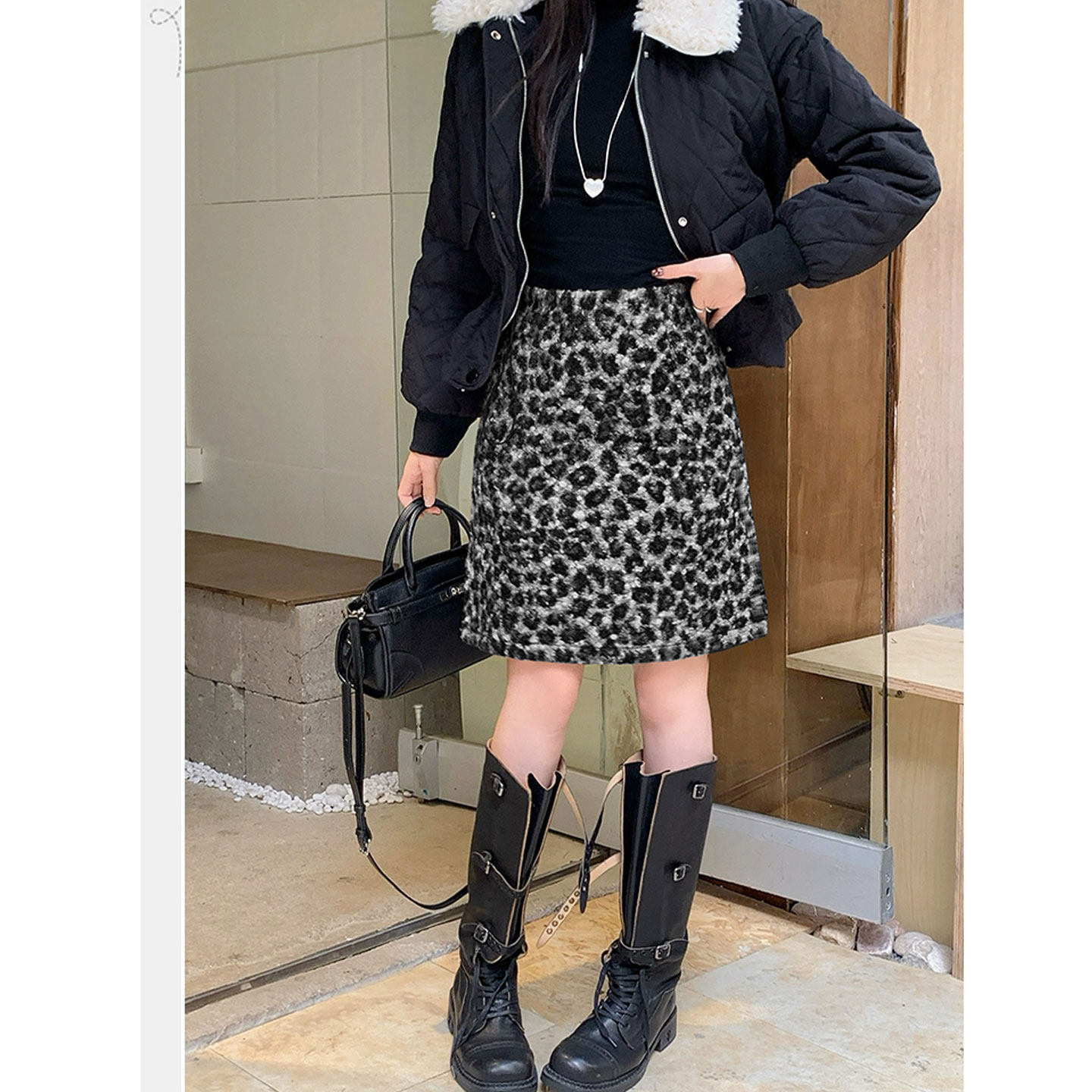2026春季新款街头辣妹冬卷卷毛豹纹包臀短裙子显瘦性感半身裙女装,女装/女士精品,半身裙,淘宝优惠券,粉丝福利购,淘宝优惠卷