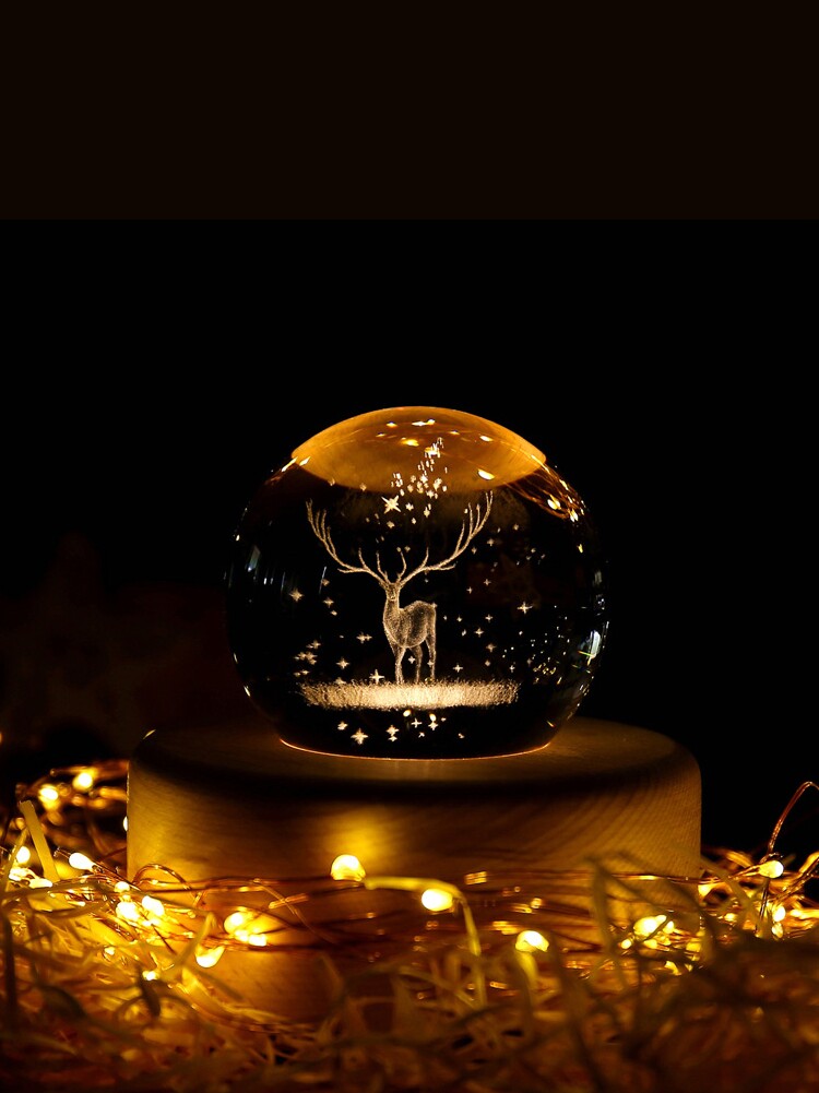 轻奢情人节礼物送女友男友创意水晶球夜灯蓝牙音乐盒生日礼物结婚