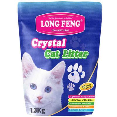 水晶猫砂超大颗粒水晶砂猫砂3.8l猫尿除臭无尘碎退粒度大于8