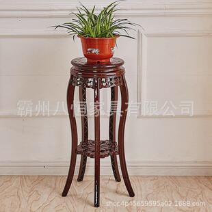 花架仿实木塑料多层绿萝花盆架中式仿古客厅阳台室内落地置物架子