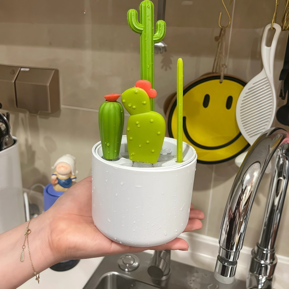 家用杯刷水杯清洗神器多功能清洁刷仙人掌套装洗杯子吸管四合一刷,家庭/个人清洁工具,杯刷/瓶刷,淘宝优惠券,粉丝福利购,淘宝优惠卷