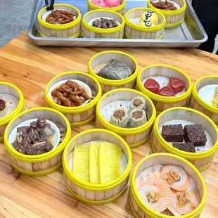 小笼包竹制蒸笼家用蒸饺馒头蒸格摆摊专用早点点心蒸菜竹笼