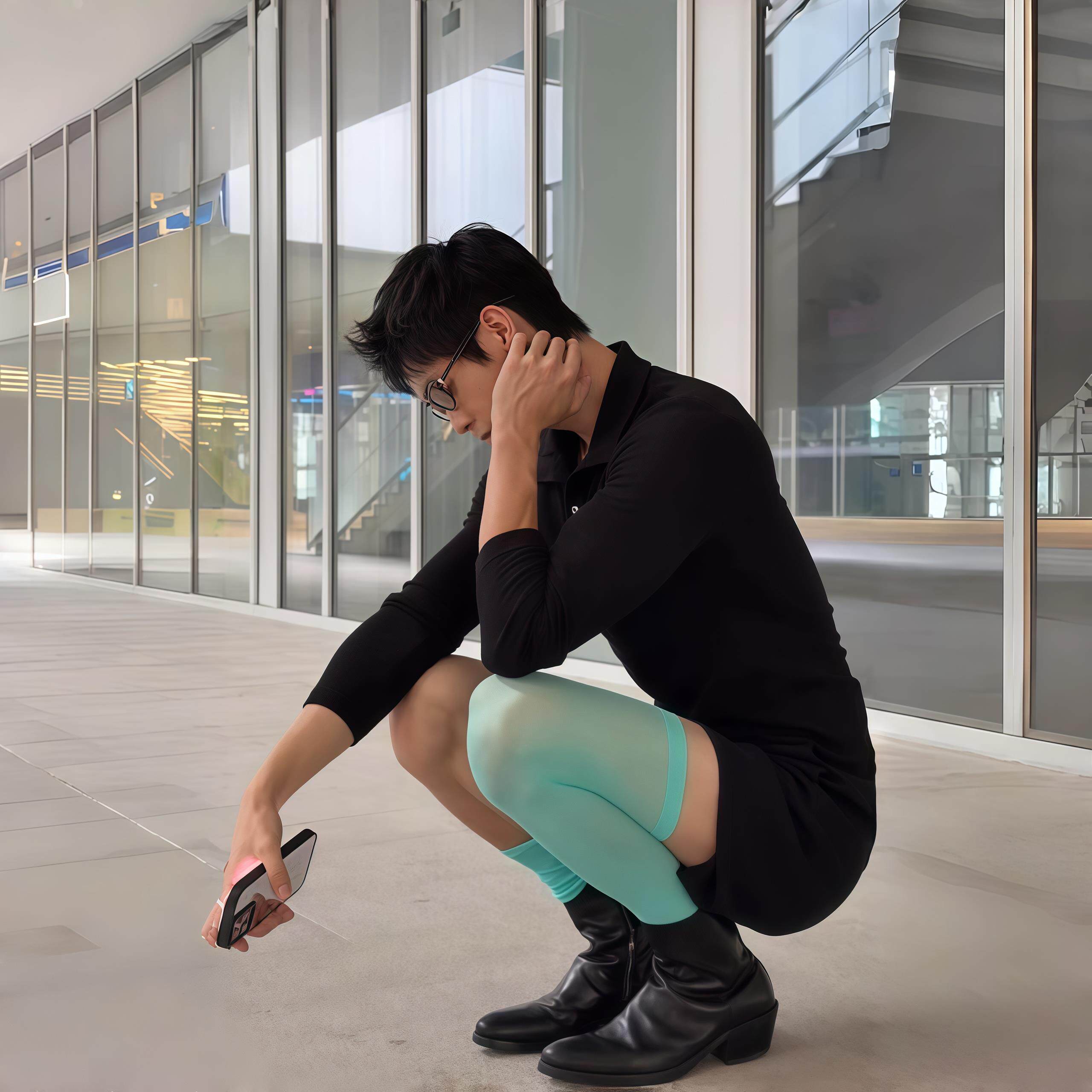 【妖媚薄荷绿】绿色天鹅绒连裤袜男女多巴胺彩色丝袜春秋显瘦辣妹