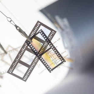 胶片序章系列防水PET贴纸40张入黑白胶片英文手账DIY装饰素材贴画
