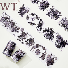 WT原创胶带 纸间荼蘼 末路玫瑰 特油和纸花朵胶带PET水晶油墨烫金
