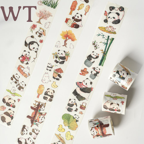 WT正品手帐胶带可爱熊猫