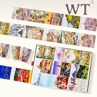 WT原创胶带 北欧慢旅 追风旅人 旅行风景胶带造景INS风博主同款