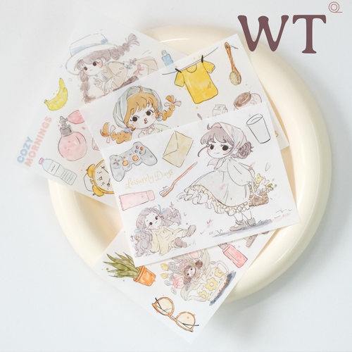 WT正品和纸贴纸包邮模切免剪