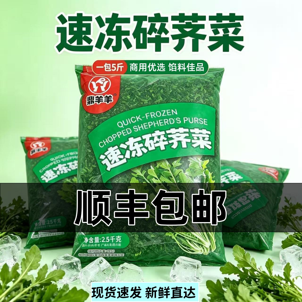 【顺丰包邮】精选5斤荠菜陷新鲜图片