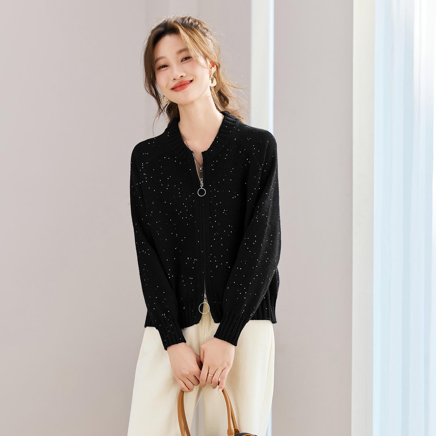 MONLOUVE红色外套女春秋2025新款今年流行爆款棒球服上衣洋气百搭