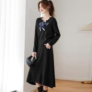 MONLOUVE套装裙子2025新款秋冬季女装今年流行爆款洋气两件套针织