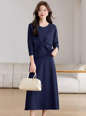 MONLOUVE早秋设计感针织套装裙子女春秋2025新款爆款高级感超火两