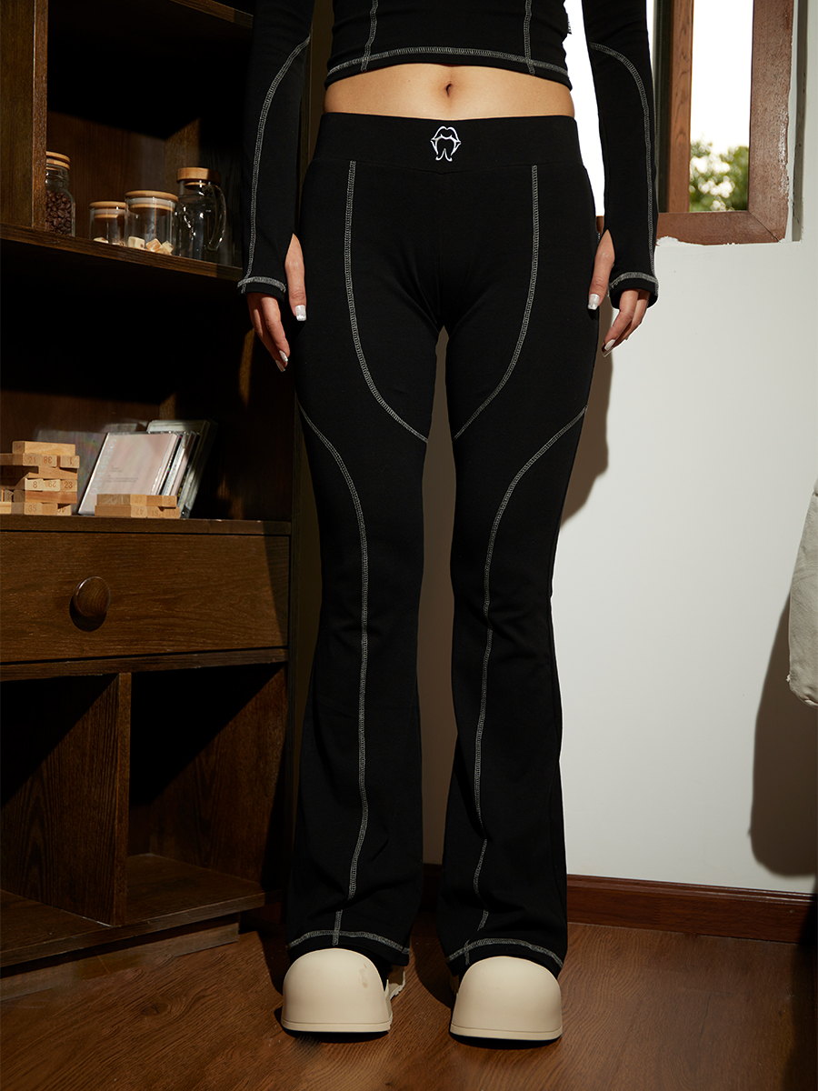 中腰美式联名长裤哈苏线裤