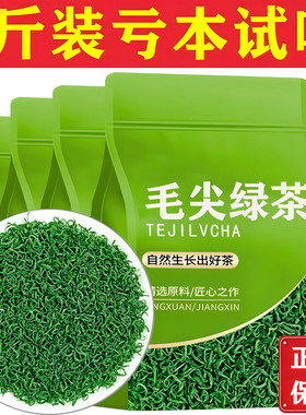 【2斤嫩芽毛尖绿茶】2025新茶明前高山云雾绿茶春茶日照充足散装
