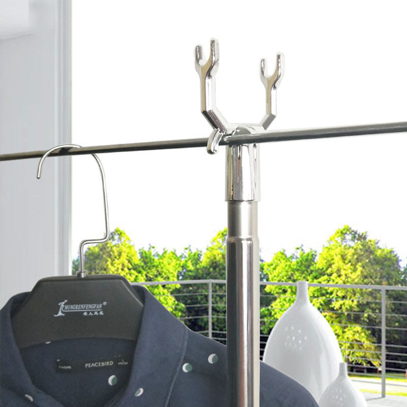 撑衣杆不锈钢衣叉家用伸缩加长衣服叉挑挂衣竿晒晾衣杆丫叉晾衣叉