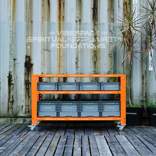 vibespace工业风重型多层展示柜多巴胺金属复古储物架开放置物架