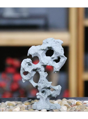 枯山水摆件砂岩太湖石装饰台居