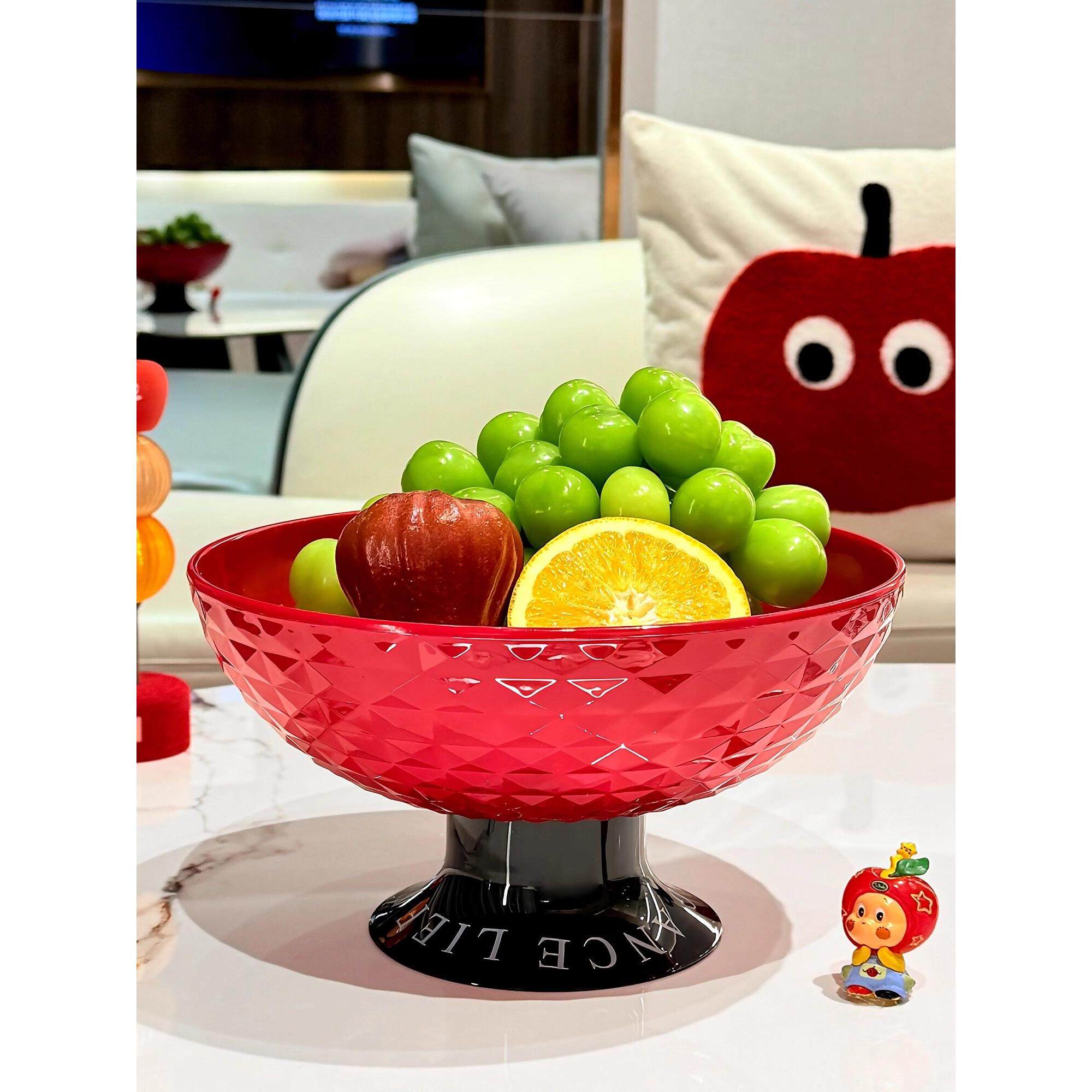 水果盘客厅家用高级感零食摆放盘可沥水高脚果盘大容量糖果干果盘,餐饮具,果盆/果盘/果篮,淘宝优惠券,粉丝福利购,淘宝优惠卷
