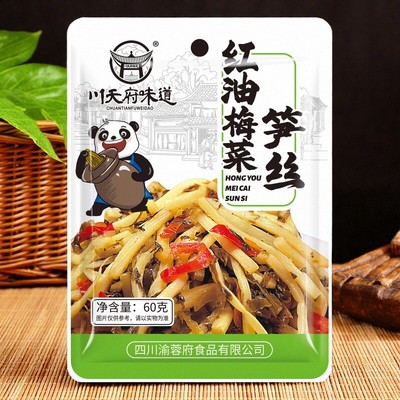 川天府味道红油梅菜笋丝下饭菜外婆菜小袋装拌饭拌面快手菜