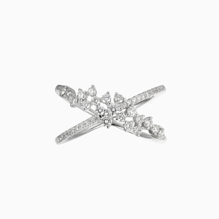 童话系列18K金戒指镶钻玫瑰金白金结婚戒 DJULA茱蕊 星品臻选