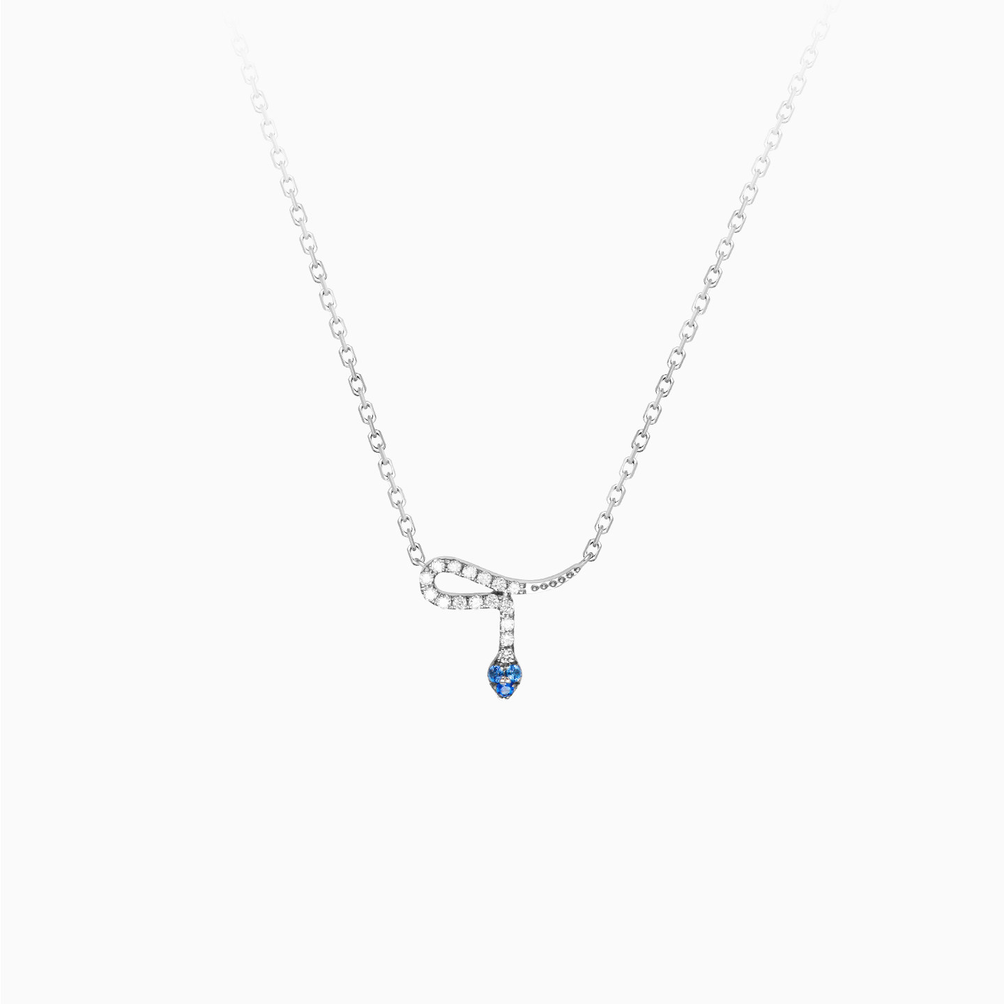 【6期免息】DJULA茱蕊 魔法系列18K金钻石蓝宝石项链-线上专享