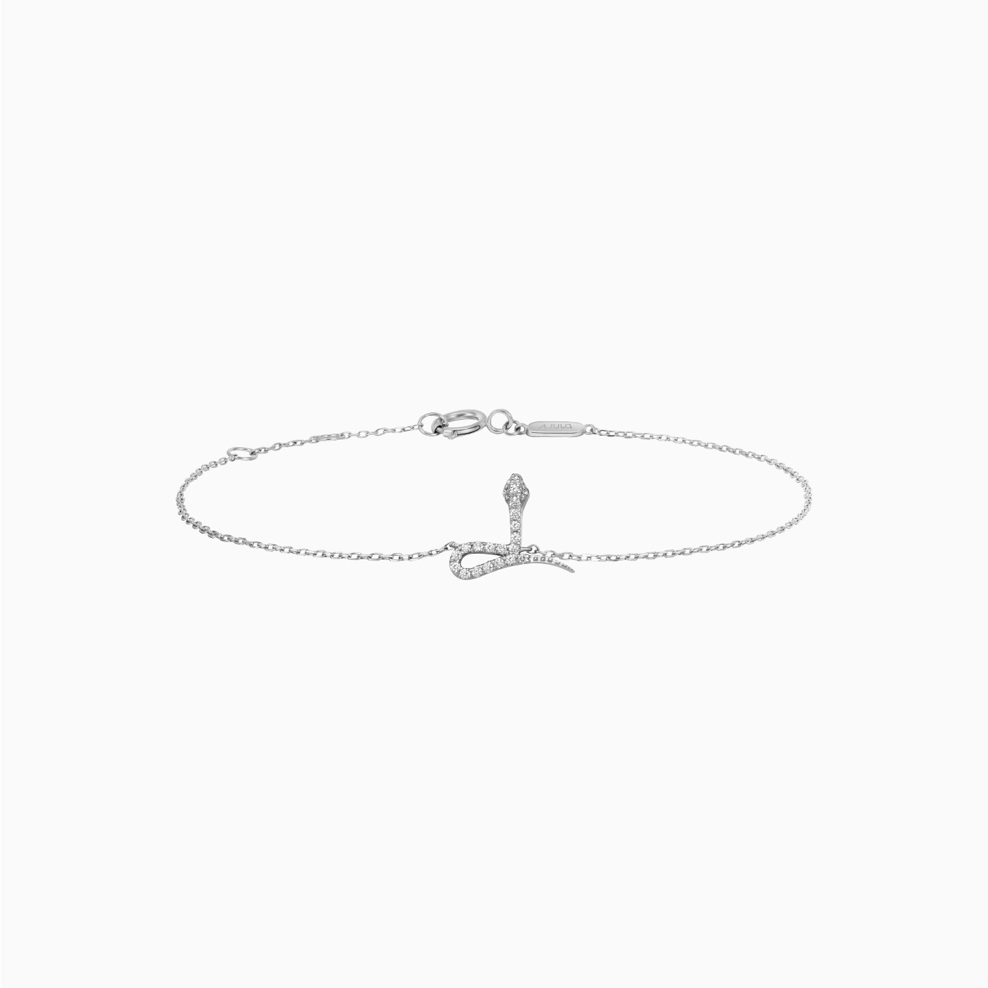 【新年礼物】DJULA茱蕊 魔法系列18K金镶钻玫瑰金白金月亮手链