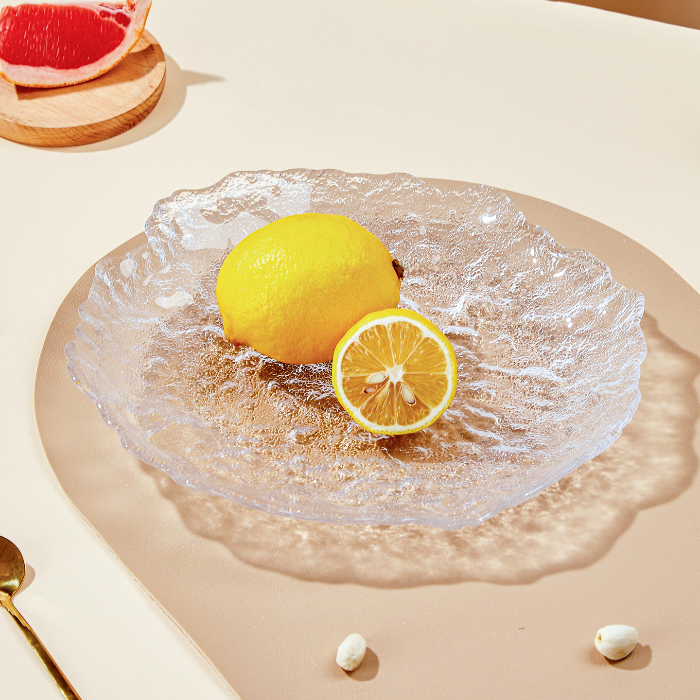 水果盘客厅家用高端精致高颜值糖果零食摆放盘2025新款茶几干果盘