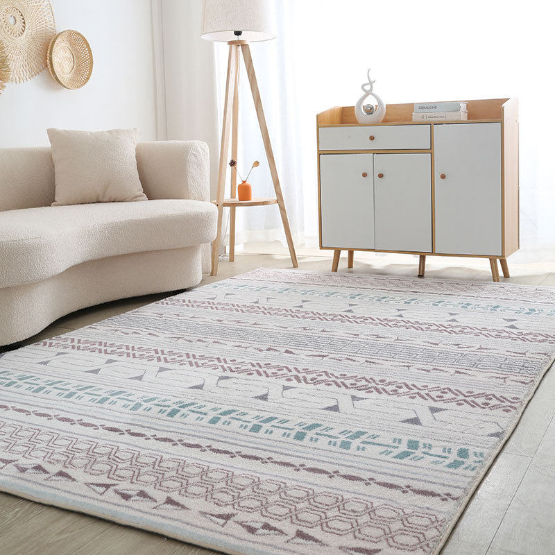 仿羊绒地毯客厅轻奢家用茶几毯北欧现代简约抽象可水洗地毯