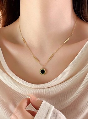 双面钛钢项链女款2025新款