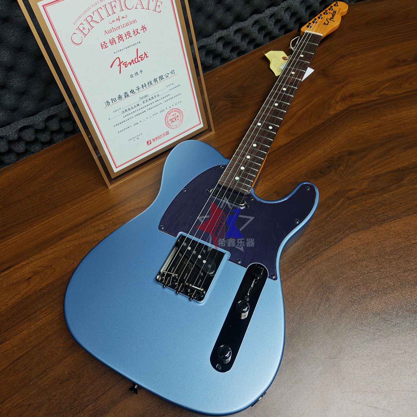 日产Fender芬达Hybrid II二代融合二代系列TELE哑光航空蓝电吉他