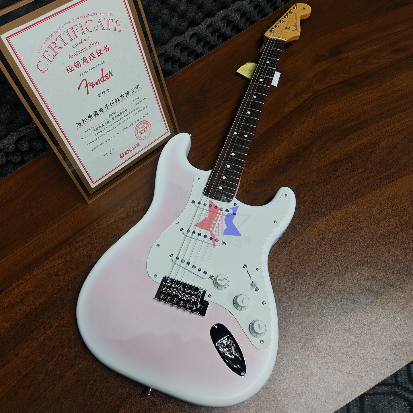 日产Fender芬达Hybrid II第二代融合二代系列STRAT雾感粉电吉他