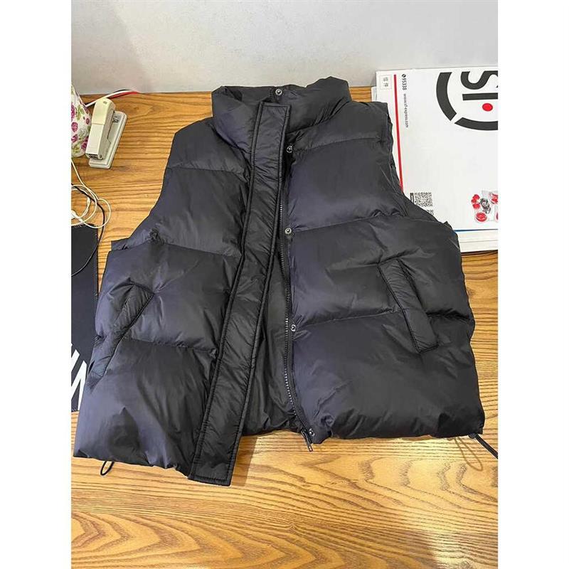 美式高街内搭外穿纯色马甲男秋冬季hiphop街头痞帅坎肩棉服外套潮