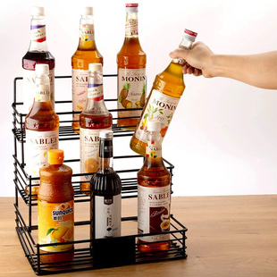 莫林糖浆架达芬奇果露架奶茶咖啡店多功能展示架糖压瓶架子收纳架